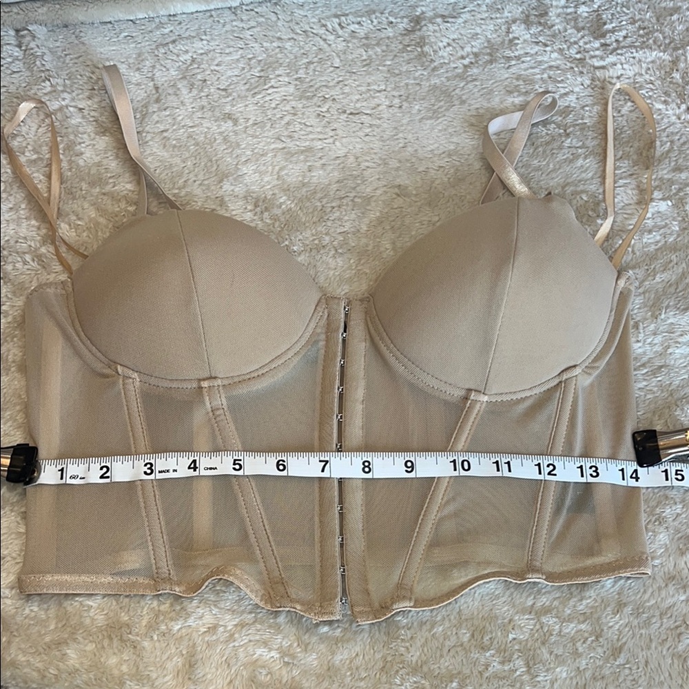 Say What? Tan Structured Bra Intimates       Size‎ Large - Picture 7 of 9